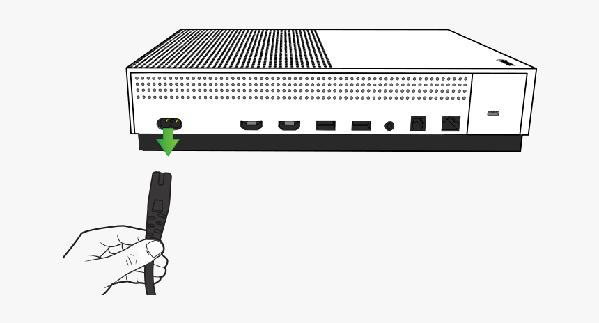 Xbox One S Power Cord, HD Png Download, Free Download