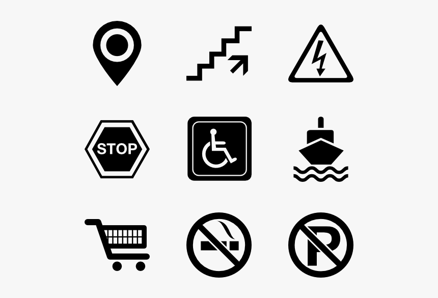 Signals Set - No Smoking Highly Flammable, HD Png Download, Free Download