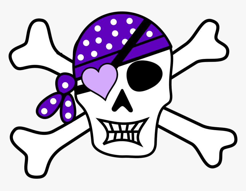 Pirate Skull Drawing Easy, HD Png Download, Free Download