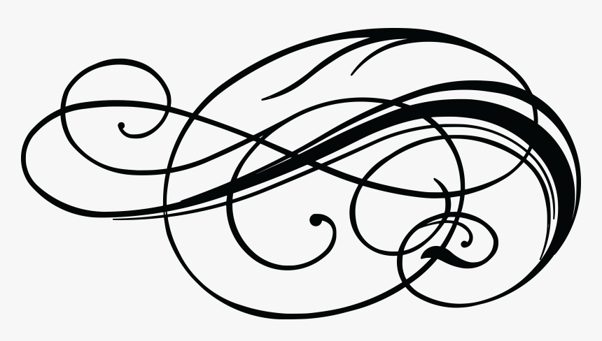 Swashes Vector Swirl Decoration - Calligraphy Design Clipart, HD Png Download, Free Download