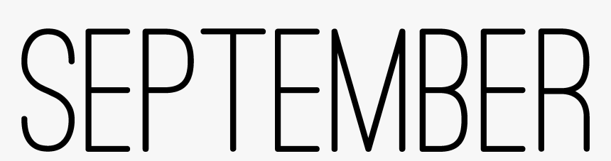 September Word Cliparts , Transparent Cartoons - September Word, HD Png Download, Free Download