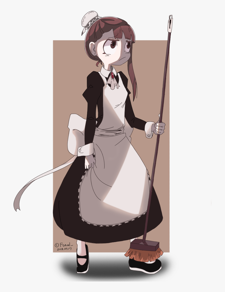 Hair,art,fictional - Little Witch Academia Maid, HD Png Download, Free Download