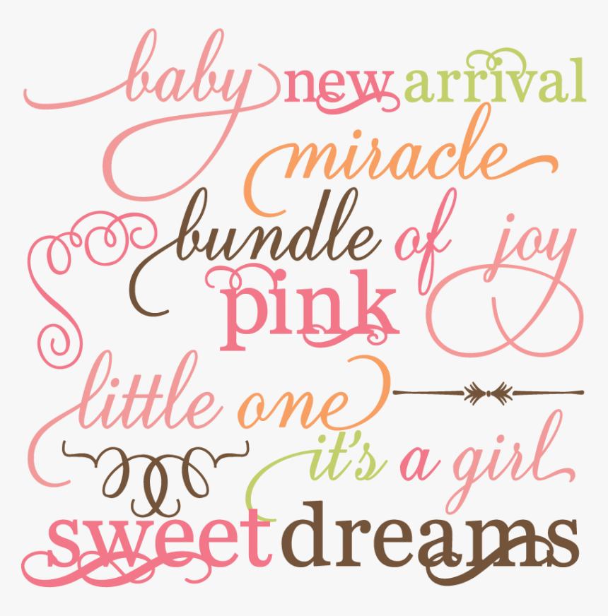 Baby Girl Words, HD Png Download, Free Download