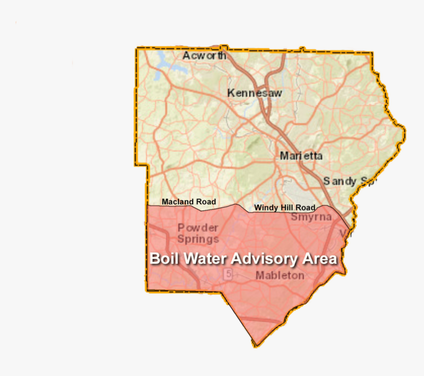 Map" Class="img Responsive Owl First Image Owl Lazy" Cobb County Boil Water Advisory, HD Png
