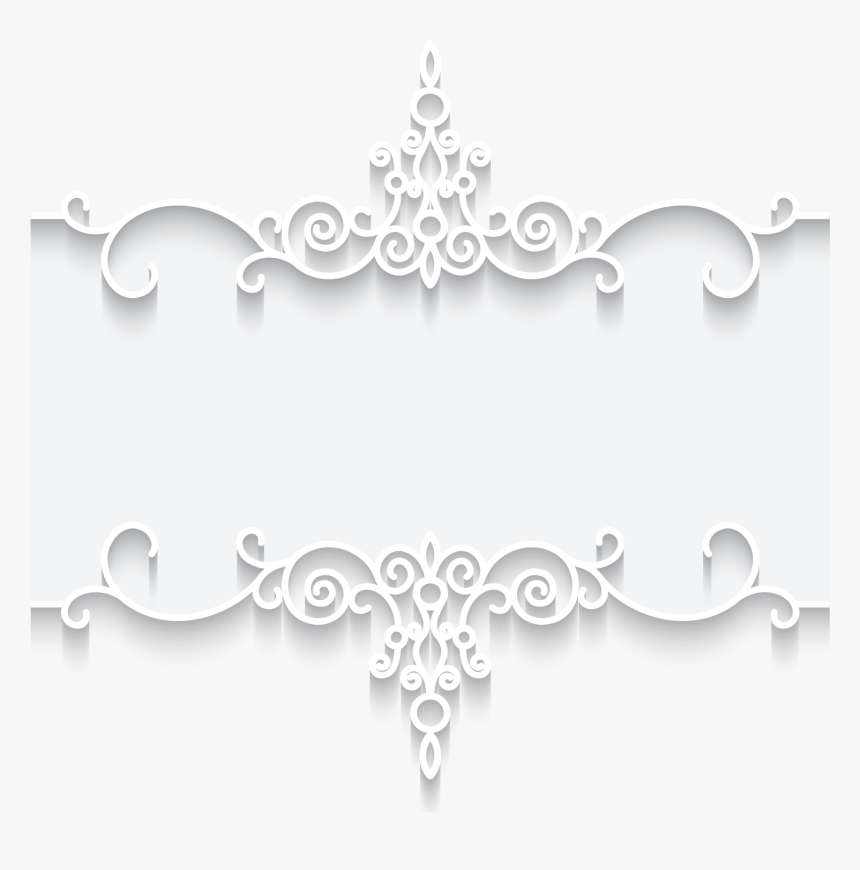 Transparent Lace Clipart Vector - Free Black And White Lace Borders, HD Png Download, Free Download