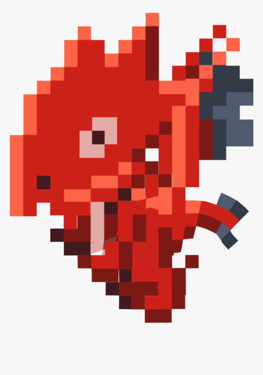 Pixel Dragon Baby - Pixel Dragon Png, Transparent Png, Free Download