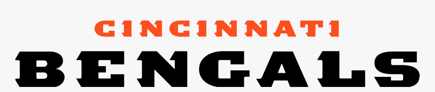 Cincinnati Bengals Logo Font - Cincinnati Bengals Logo Text, HD Png Download, Free Download