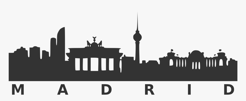 Skyline London Silhouette Galerie Rowland - Madrid Skyline Png, Transparent Png, Free Download