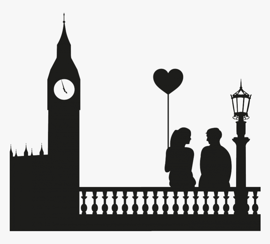 Transparent London Skyline Silhouette Png - Big Ben Silhouette, Png Download, Free Download