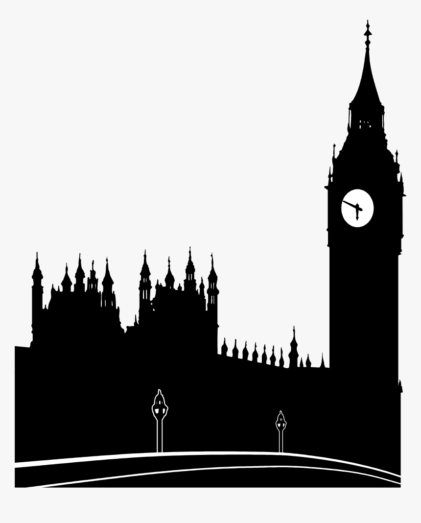 London Silhouette Big Ben, HD Png Download, Free Download