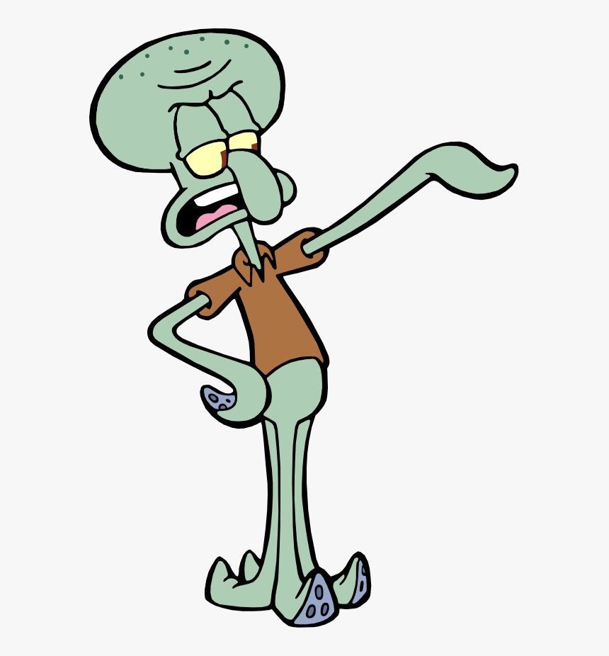 Squidward Tentacles Png - Spongebob Squidward Png, Transparent Png, Free Download