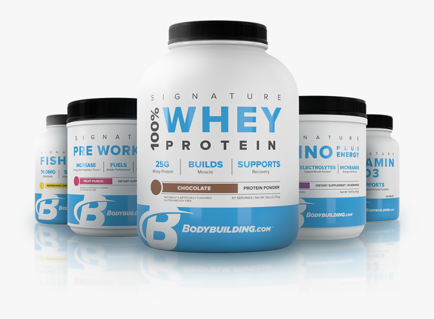 Bodybuilding Signature Whey - Bodybuilding Com Signature Series, HD Png Download, Free Download