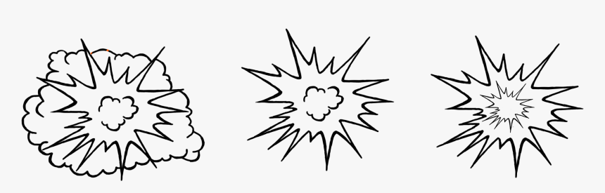 Explosion-sketches - Explosion Sketch Png, Transparent Png, Free Download