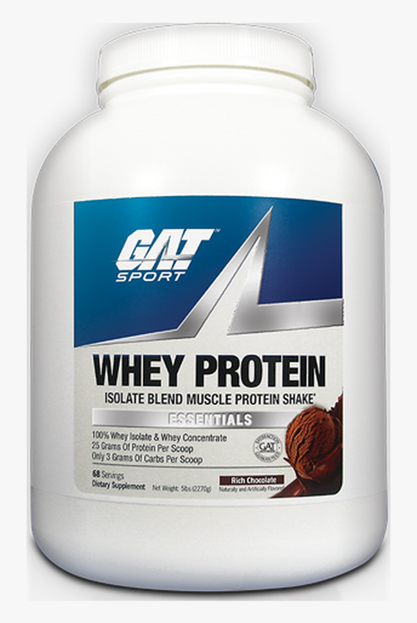 Gat Whey Protein 5lb Rich Chocolate - Rich Chocolate Gat Whey Protein, HD Png Download, Free Download