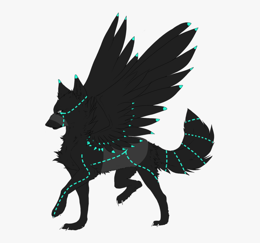 Dog Puppy A Pack Of Wolves Cat - Transparent Background Anime Wolf, HD Png Download, Free Download