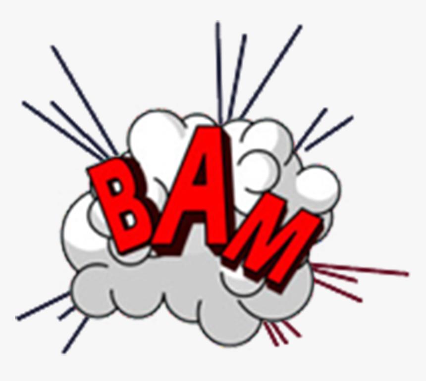 Explosion Clipart Bam - Bam Png Comic, Transparent Png, Free Download