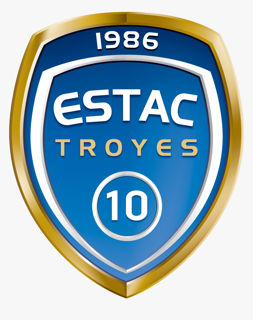 Logo Estac Troyes Chrome - Troyes Ac, HD Png Download, Free Download