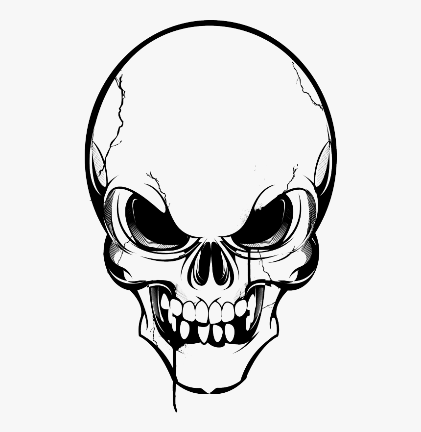 Skulls Transparent Angry - Skull Vector Art Png, Png Download, Free Download