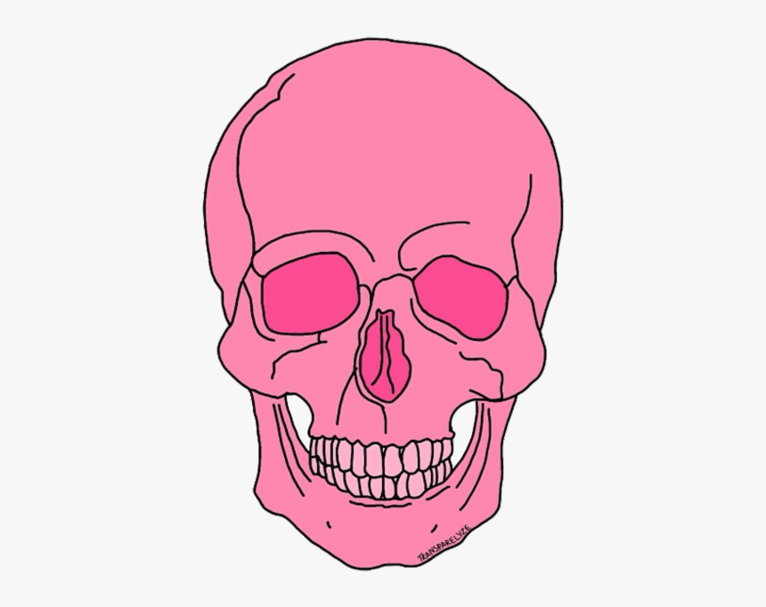 Skull Png Tumblr - Pink Skull Transparent Background, Png Download, Free Download