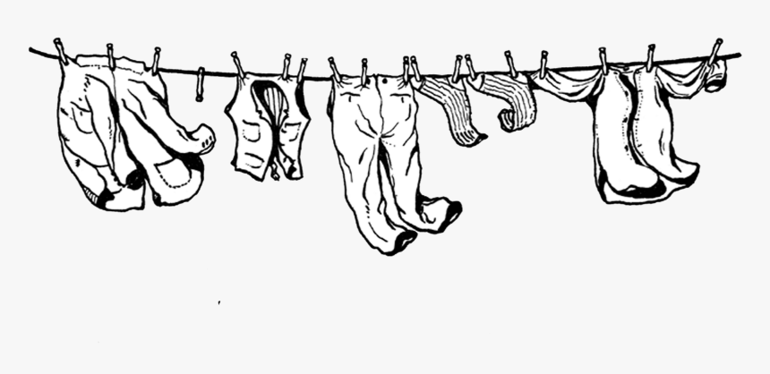 Clothes Line Laundry Clothing Clip Art - Clothes Line Clip Art, HD Png Download, Free Download