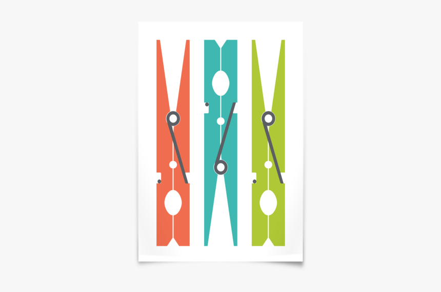 Clip Art Print Slickturtle - Clothespin, HD Png Download, Free Download