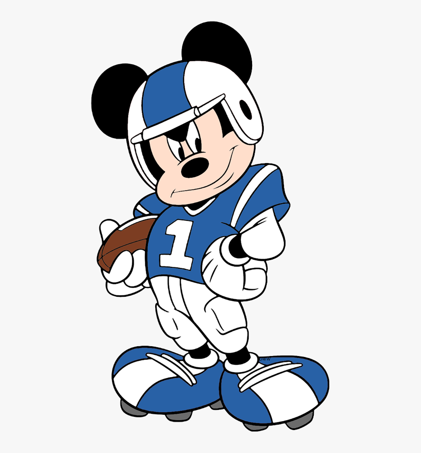 Mickey Mouse Football Clipart, HD Png Download, Free Download