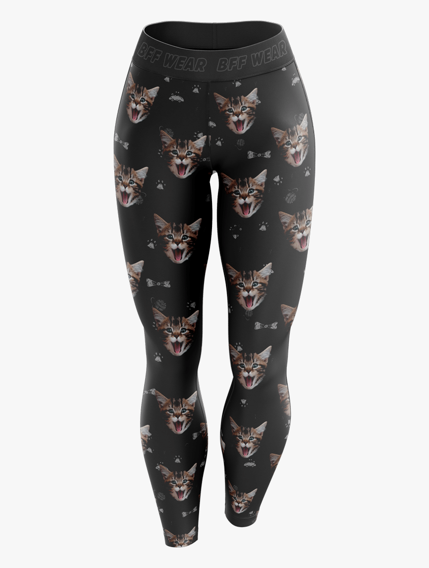 Custom Cat Leggings - Tights, HD Png Download, Free Download