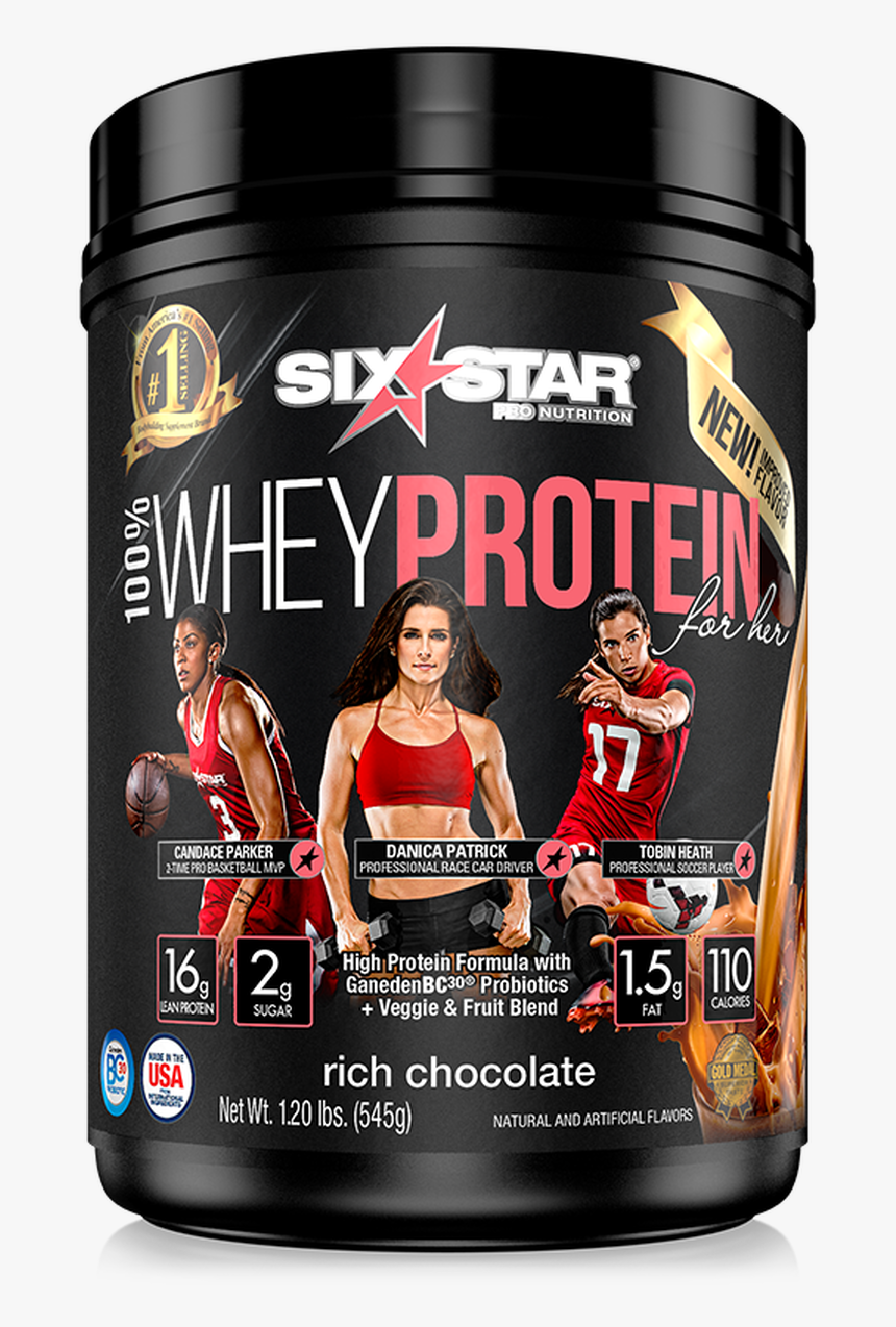 100% Whey Protein For Her - Six Star Whey Protein For Her, HD Png Download, Free Download