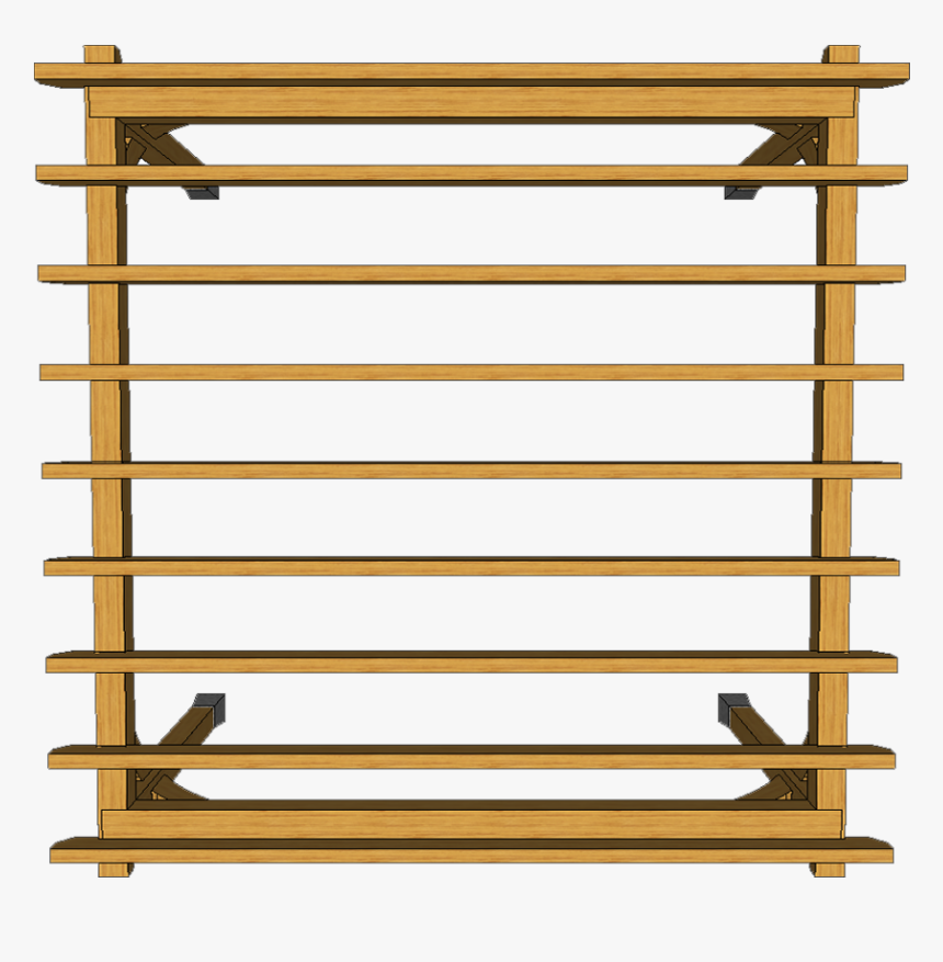 Plan View Of 4 Post Pergola With Shaped Joists T1 - Pergola Top View Png, Transparent Png, Free Download