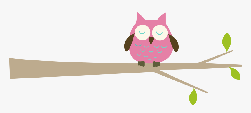 Owl On Branch - Baby Owls Clip Art, HD Png Download, Free Download