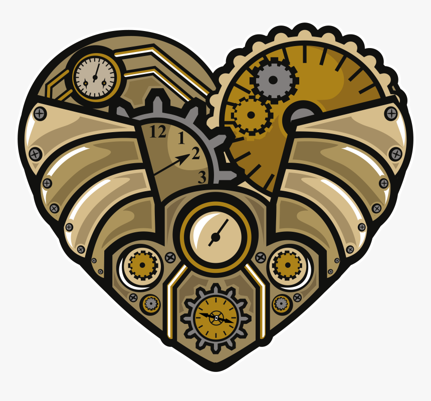 Steampunk Love Heart, HD Png Download, Free Download