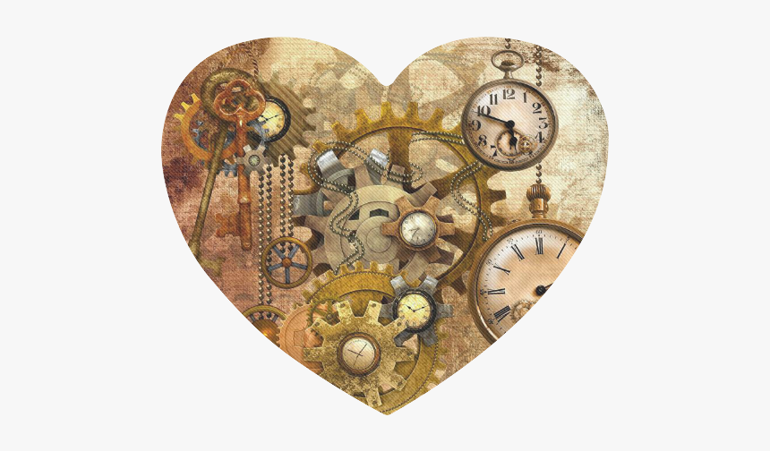 Steampunk Heart-shaped Mousepad - Steampunk Art, HD Png Download, Free Download