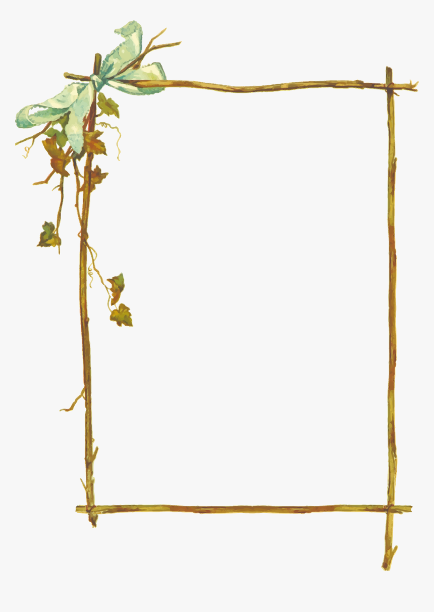 Picture Frame,tree,branch - Twig Border Transparent, HD Png Download, Free Download