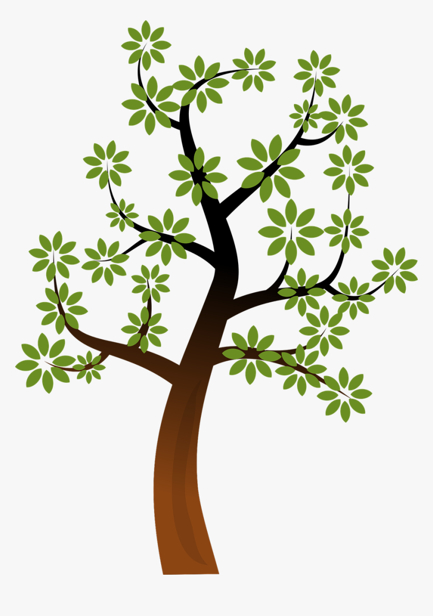 Bare Tree Branch Vector For Kids - Simple Tree, HD Png Download, Free Download