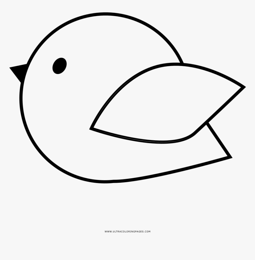 Bird Coloring Page - Pajaritos Para Imprimir Y Colorear, HD Png Download, Free Download