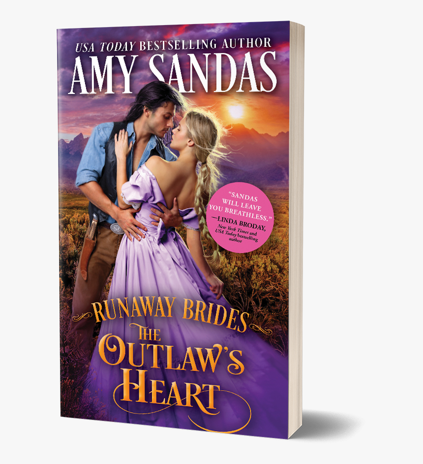 Picture - Runaway Brides The Outlaw's Heart By Amy Sandas, HD Png Download, Free Download