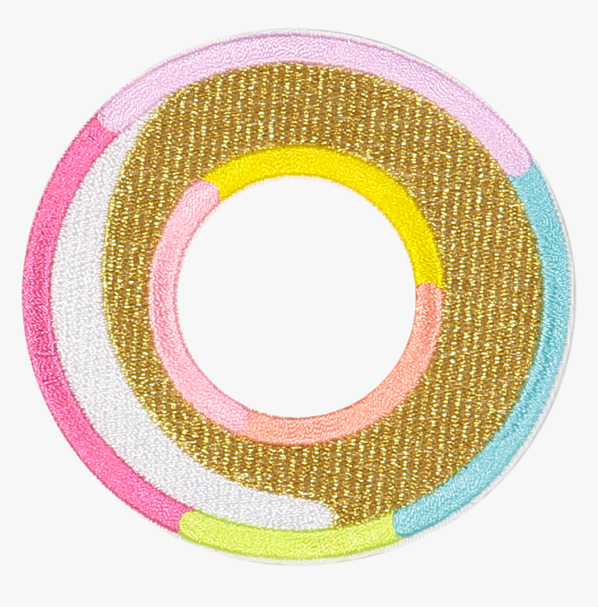 Gold Color Block Letter Patches - Circle, HD Png Download, Free Download