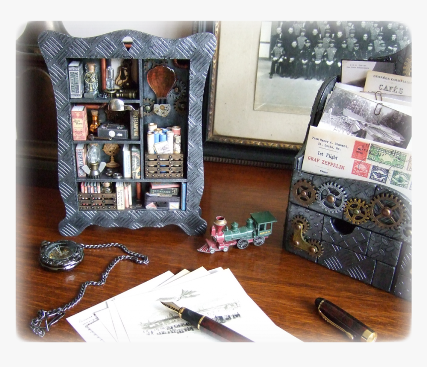 Cabinet Of Steampunk Curiosities - Sewing, HD Png Download, Free Download