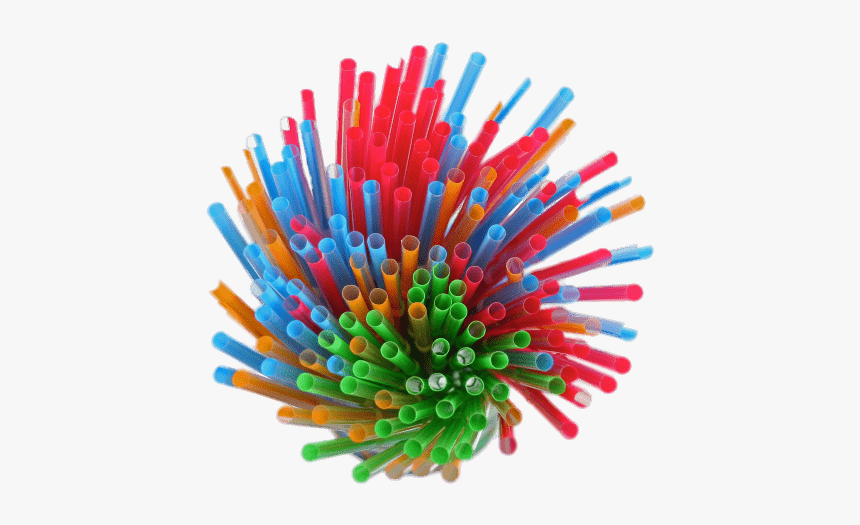Bunch Of Coloured Straws Top View - Straws Top View Png, Transparent Png, Free Download