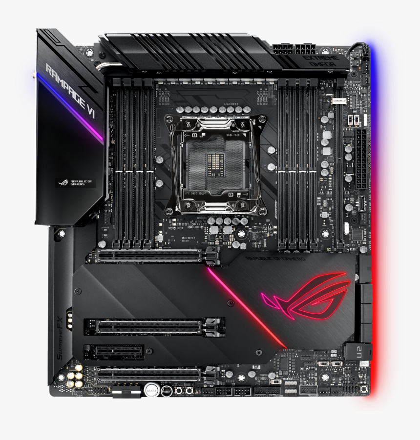 Asus Rog Rampage Vi Extreme X299, HD Png Download, Free Download