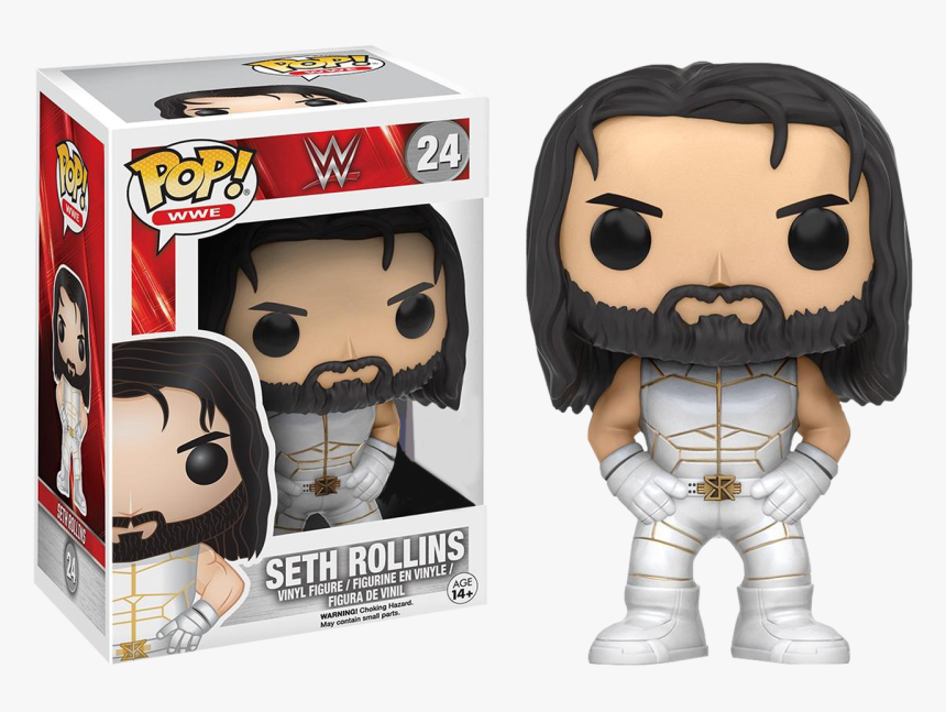 Seth Rollins White Outfit Us Exclusive Pop Vinyl Figure - Funko Pop Wwe Seth Rollins, HD Png Download, Free Download