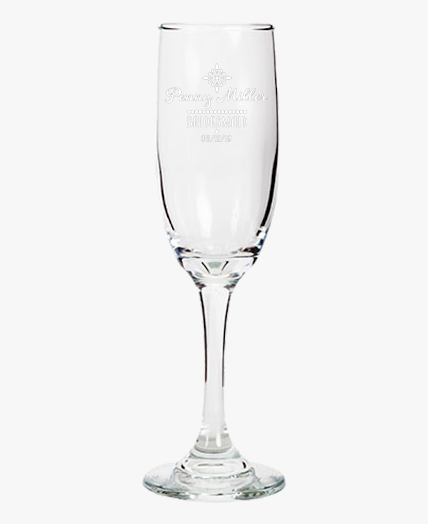 Bridesmaid Champagne Flute Laser Etched"
 Class= - Dollar Tree Champagne Flutes, HD Png Download, Free Download