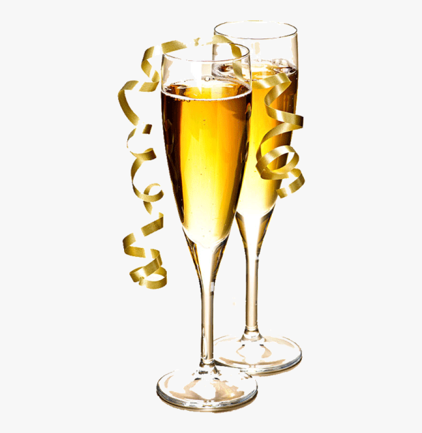 Transparent Champagne Png - Champagne And Glass Vector Png, Png Download, Free Download