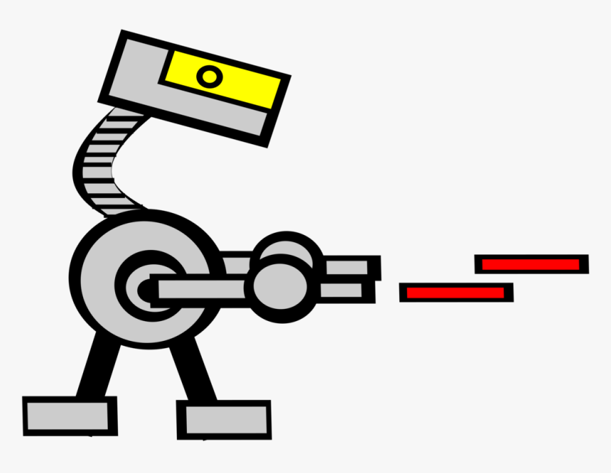 Battle Droid - Robot With Laser Clipart, HD Png Download, Free Download