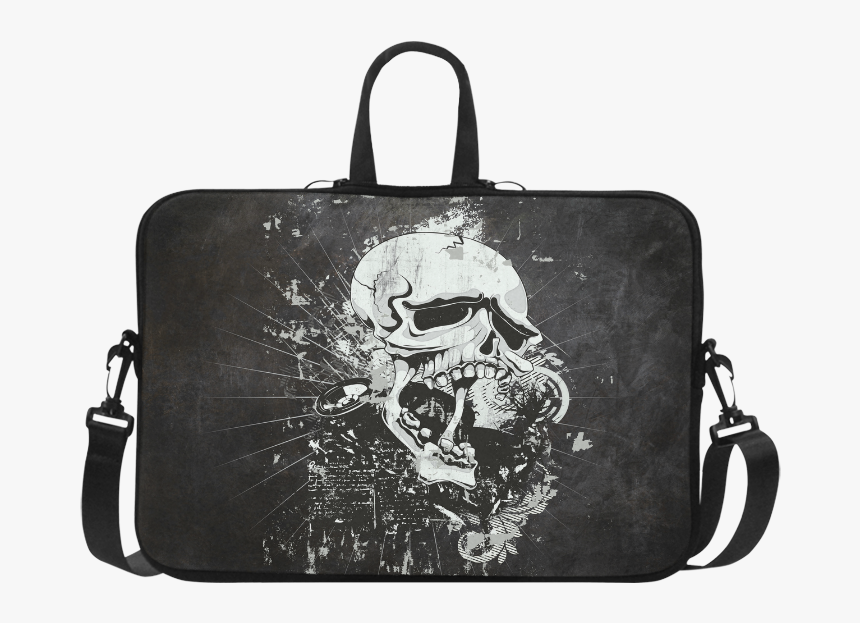 Dark Gothic Skull Laptop Handbags 15" - Leopard Laptop Bag, HD Png Download, Free Download