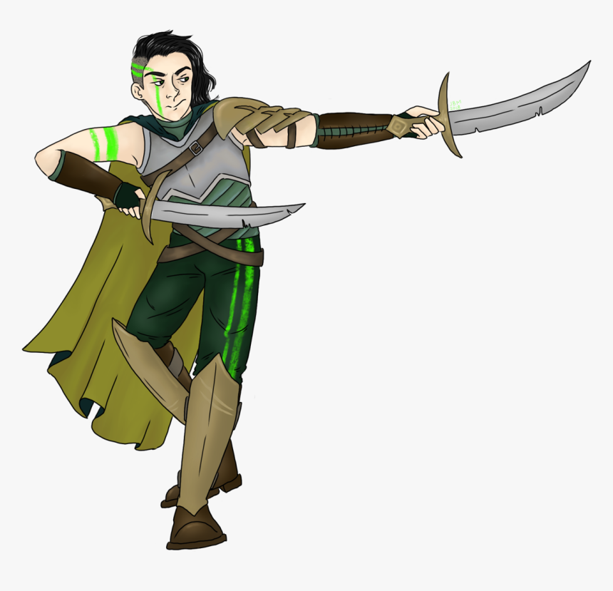 Gladiator Loki Au 💚 - Cartoon, HD Png Download, Free Download