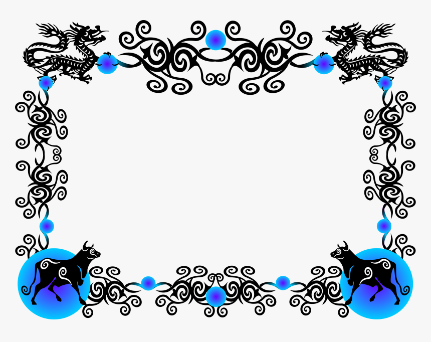 Transparent Ivy Border Png - Chinese Dragon Border Png, Png Download, Free Download