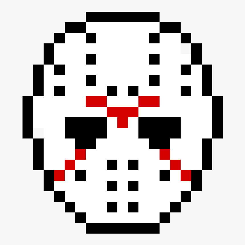 Friday The 13th Mask - Jason Voorhees Pixel Art, HD Png Download, Free Download