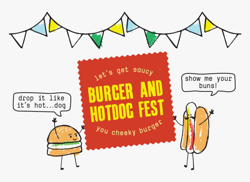 Burger And Collection Fest - Cartoon, HD Png Download, Free Download