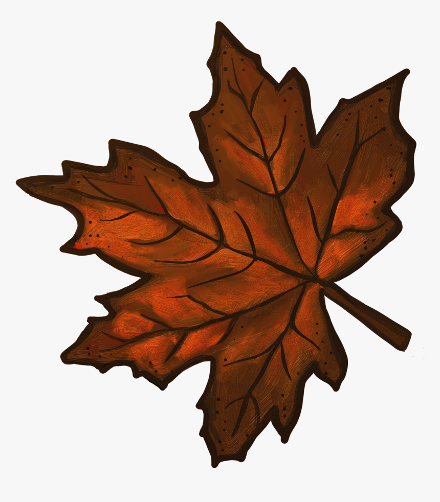 Maple Leaf Brown Leaf Clipart Kid - Brown Maple Leaf Clipart, HD Png Download, Free Download